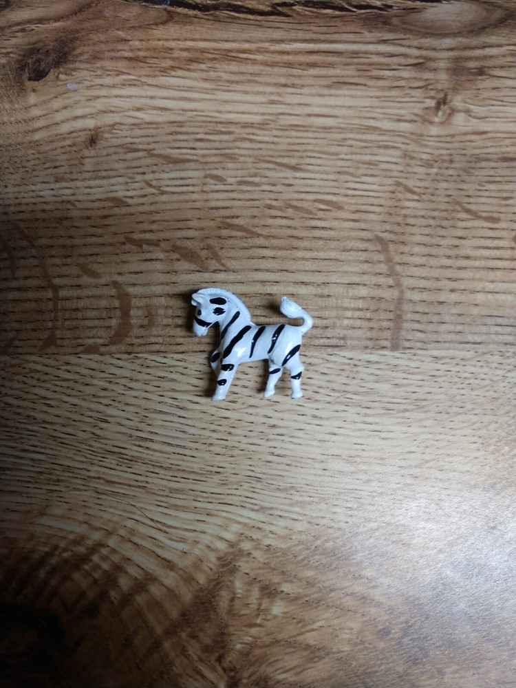 Vintage Gerry’s Zebra Pin Black & White Enamel
