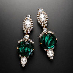 Luxury Rhinestone Long Dangling Clip-On Earrings – FREE SHIPPING