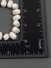 Vintage White Lucite Nugget Beaded Statement Neckalce Mod 26 in Rockabilly