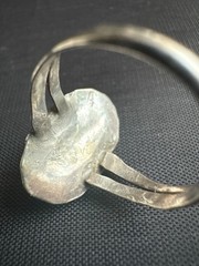 Vintage Silver Native American Turquoise Ring Handmade Size 8.25 US