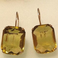 Huge Vintage USSR Gilding Silver 875 Alpanite Stone Classic Women’s Jewelry