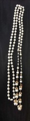MIRIAM HASKELL 50’S SIGN 2PC S-GREY BAROQUE PEARL ICE CLEAR MONTÉE BRASS ACCENTS