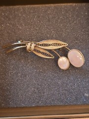 vintage filigree brooch