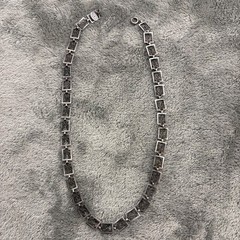 VTG DANECRAFT STERLING SILVER NECKLACE FANCY SCROLL DESIGN HARP CHOKER 16″