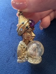 Vintage HAR HARGO Genie Pendant Fortune Teller Crystal Ball