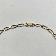 Vintage Symmetalic Sterling Silver 14k 1/20 GF Onyx Necklace Choker 15.5″