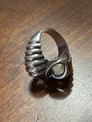 Vintage Taxco Statement Ring Sterling 925 Chunky 13.5g Brutalist Modernist 8.5