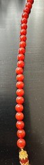 NEW Vintage Metropolitan Museum Of Art MMA Carnelian Cabochon 24k Gold Necklace