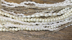 5pc Cookie Lee Jewelry Lot Necklace Bracelet Torsade Beaded Rhinestone Medallion
