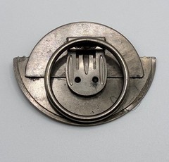 Brutalist Artisan Mixed Metals & Gemstone Brooch Scarf Clip