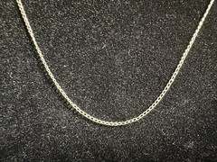0.66g Vintage Sterling Silver 925 Fine Twist Chain Necklace 16 in M
