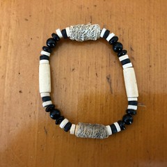 Vintage Wooden Beaded Stretchable Bracelet