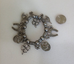 Vintage Good Luck Charm Stretch Bracelet B70