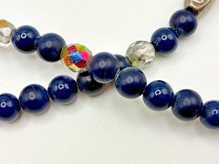 Vtg roxsann Chinese Silver Cloisonné Amethyst Lapis Antique Glass Jewelry Set
