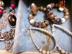 VTG~NOW Estate Jewelry Box +Lot UNTESTED~FASHION~2 lbs+ & Some 925 Sterling