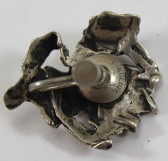 Vintage Sterling Orchid Screw Back Earrings Joseff of Hollywood See Description