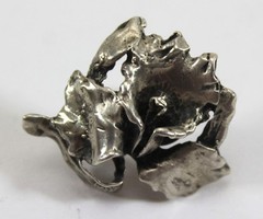 Vintage Sterling Orchid Screw Back Earrings Joseff of Hollywood See Description