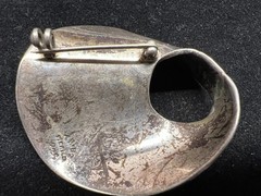 Mexico Modenist Sterling Silver Pin **pin clasp bad, repurpose?** 19.8 grams