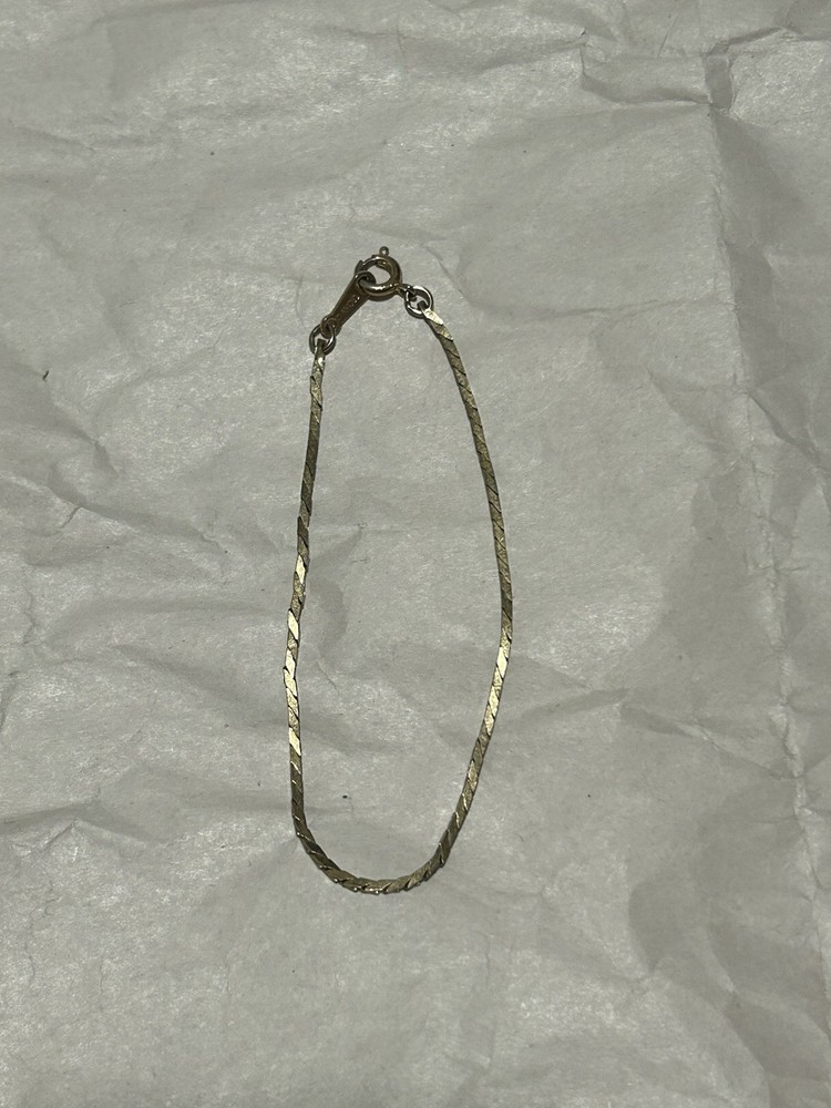Vintage Avon 14k Gold Filled Triangle Link Bracelet