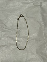 Vintage Avon 14k Gold Filled Triangle Link Bracelet