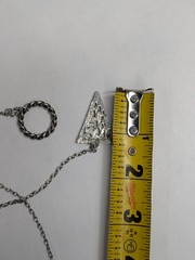 Upside Down Triangle Pendant Choker Necklace Geometric Hipster Chain Charm