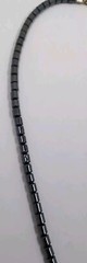 Black Onyx Elephant Barrel Bead Necklace With Gold Accents Hematite Healing Gem
