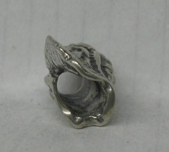 VINTAGE CONCH SHELL STERLING SILVER MICHAEL ANTHONY CHARM PENDANT SIGNED SLIDE