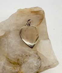 Vintage 1/20 12K Gold Filled Heart Charm Petite Love Pendant 1.04g Retro Dainty