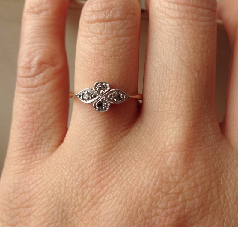 Vintage Style Art Deco Ring Lab Created Diamond Wedding Band In 925 Silver Ring