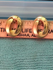 Vintage Goldtone Made In Thailand Pierced Earrings