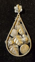 Vintage Neiger Brothers Czech Republic Pendant 1930s