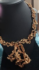 Vintage Erwin Pearl Brutalist Organic Necklace, Bold/Beautiful, Estate Piece!