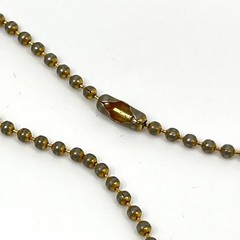 Vintage Y2K Multi-Color Rhinestone Boy & Girl Charm Ball Chain Necklace Classic