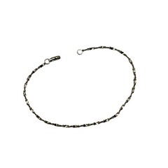 Vintage Ross Simons Bracelet Sterling Silver Dainty Twist Chain S Link 6.75 inch