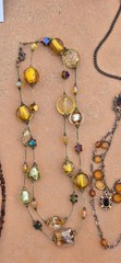 8 pieces-New Handmade & PreviouslyWorn BROWN AMBER YELLOW ORANGE Costume Jewelry