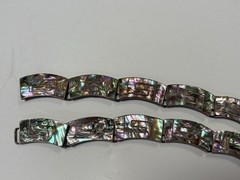 Vintage Taxco Sterling Silver Abalone Necklace Inlaid MCM Choker *Needs Repair*
