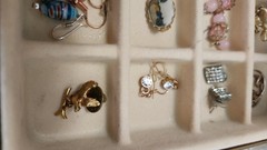 Vintage Antique Estate Jewelry & Box Assorted Materials Few Silver 925 & Murano