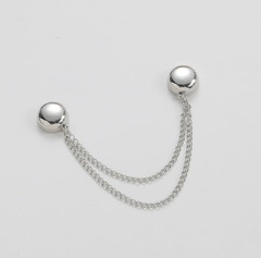 1pc Magnetic Chain Brooch Buckle Alloy Clothing Clip Button Accessory – NEW