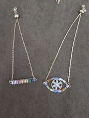 gold-toned jewelry set featuring multicolored gemstones Lot Of 11