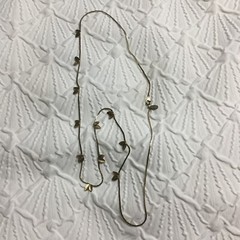 Vintage Medici Dainty Leaf Goldtone Necklace Costume Jewelry