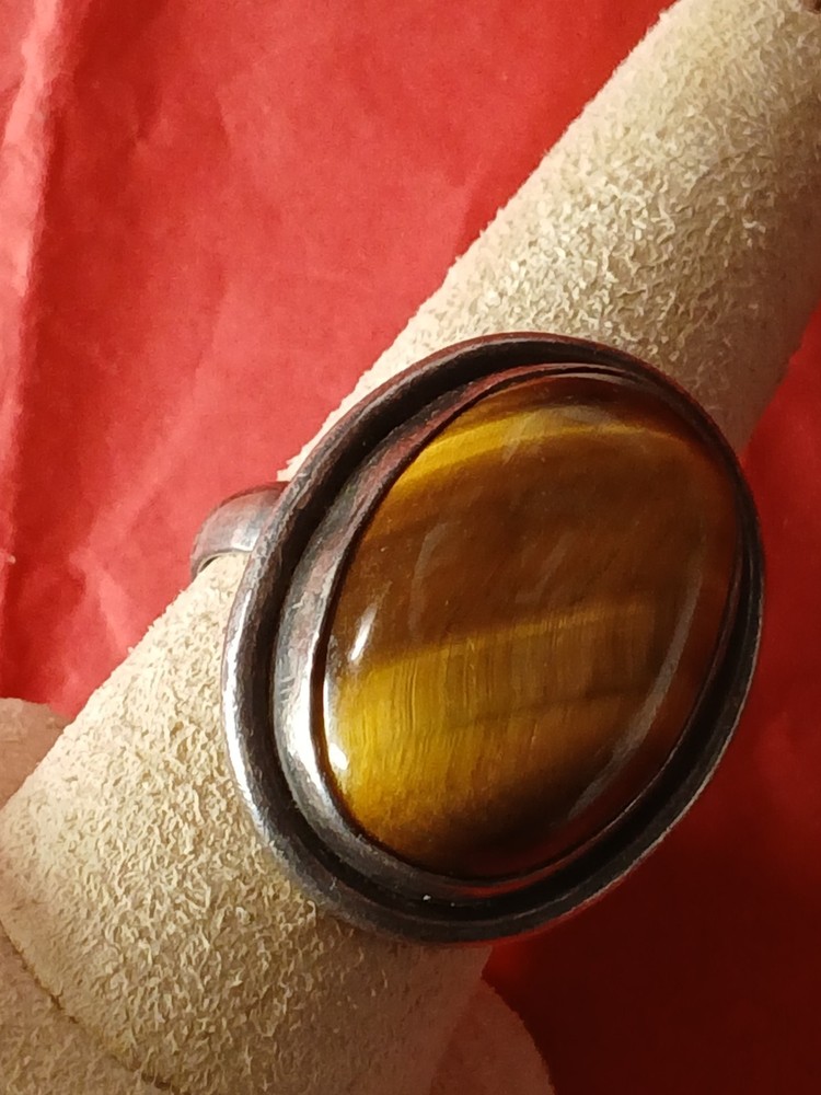 Vintage Sterling Tigers Eye Ring