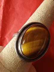 Vintage Sterling Tigers Eye Ring