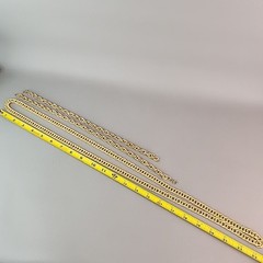 Vintage Chain Necklace Lot of 2 Curb Link Rope Gold Tone