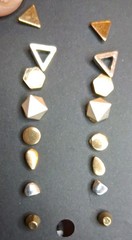 Posts Metal Silver Brass Gold Shapes Lot Of 20+ Various Shapes (No Precious Mtl)