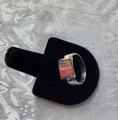 **ESTATE*VINTAGE*MEN’S**FIRE*OPAL*STERLING*SILVER*RING*SIZE*13*EXQUISITE*COLORS*