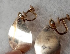 ** RARE Vintage M.KLOSE 1/20 12kt. G.F. Australian Opal Pendant & ER Set **