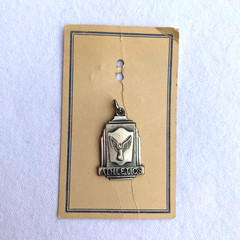 Sterling Silver ATHLETICS Charm Old School Award Art Deco Style .925 6grams NOS