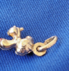 Original 14K GOLD Dog Pendant Exotic Rare Poodle Enamel Vest k9 Charm Medallion