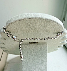 Vintage Weiss Rhinestone Necklace Statement Bib Wedding Runway Signed
