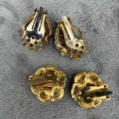 Vintage Clip On Earrings lot of 9 Every Day Wear